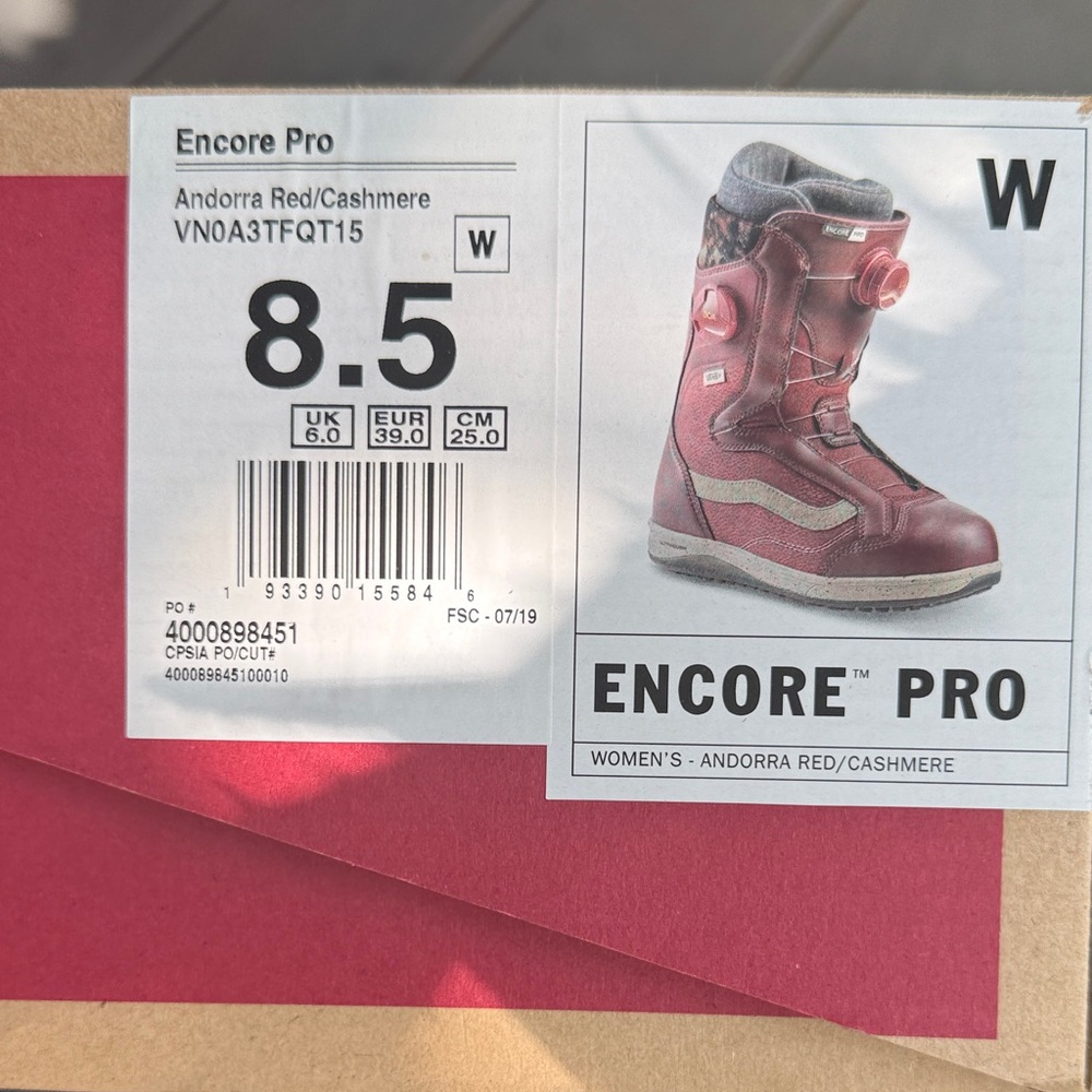Vans Encore Pro Women's Winter Boots - Red and Gray